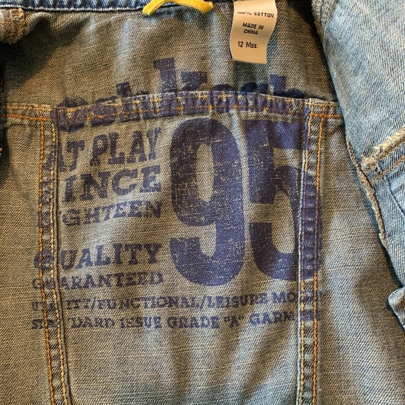 OshKosh B’Gosh Denim Rhinestone Jacket. Size 12mo. - Picture 8 of 8